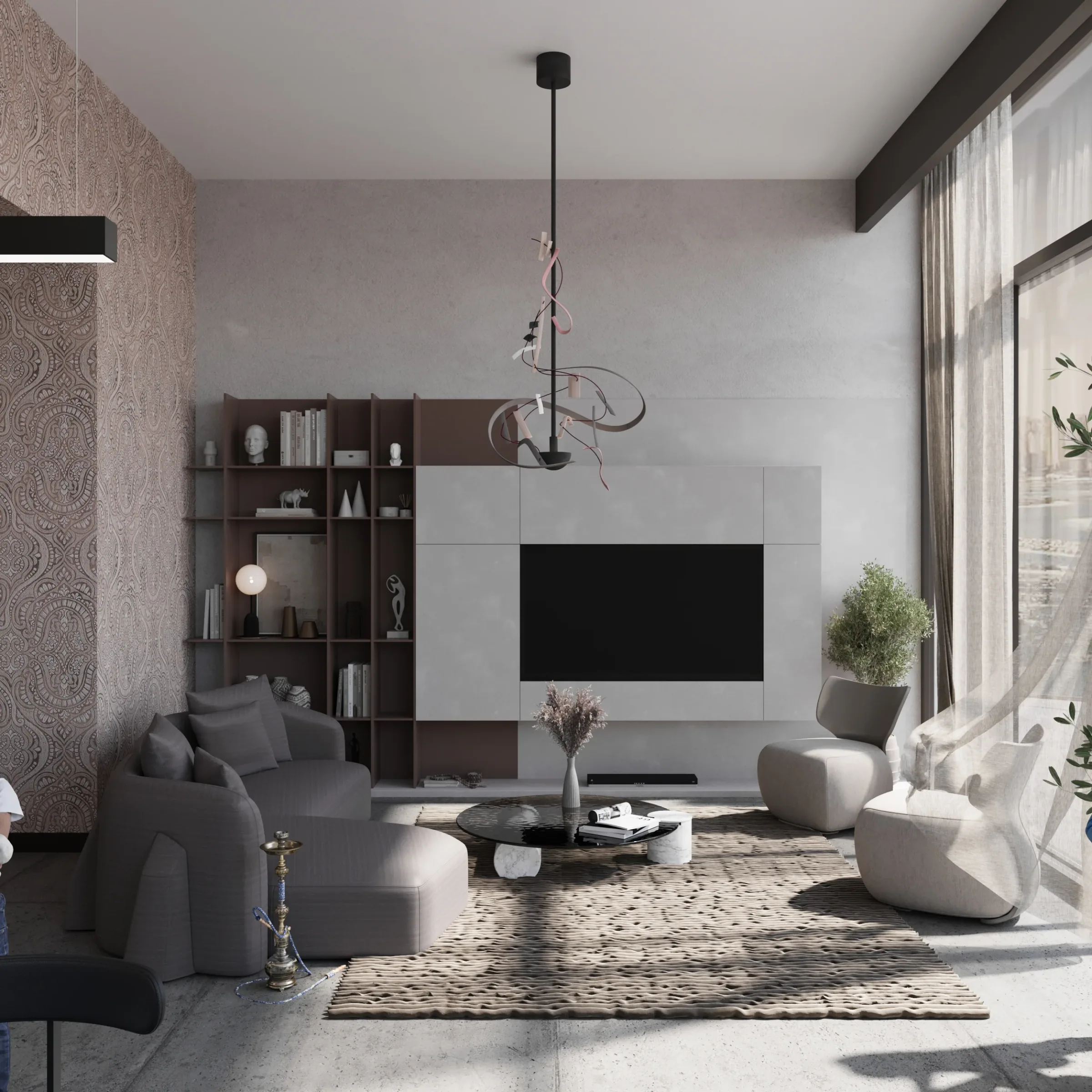 SLS Palm Jumeira Dubai living room